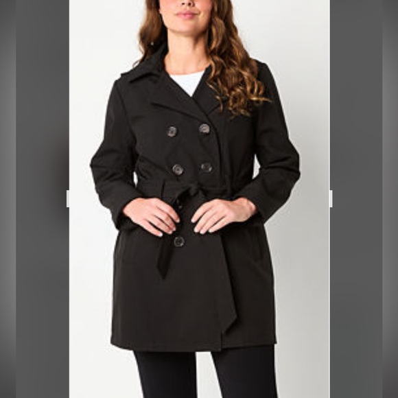 Liz Claiborne Jackets & Blazers - Liz Claiborne Women’s Belted Lightweight Softshell Trench Jacket
